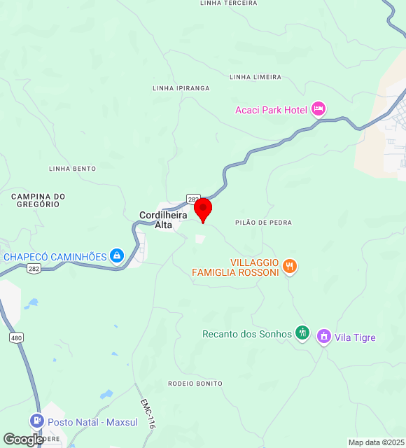 Mapa da localização