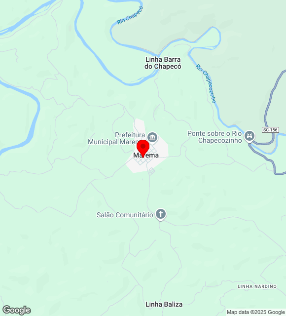 Mapa da localização