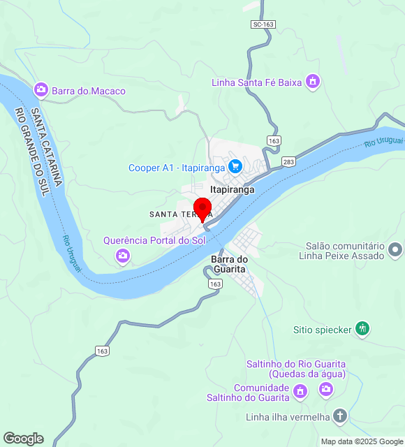 Mapa da localização