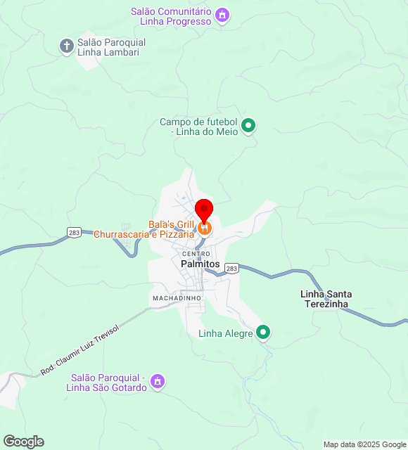 Mapa da localização