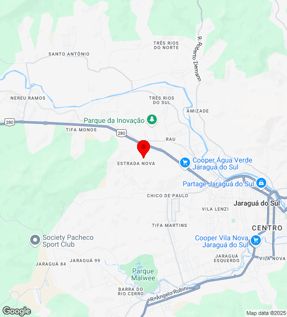 Mapa da localização