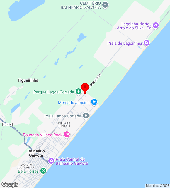 Mapa da localização