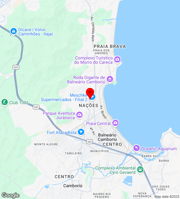 Mapa da localização