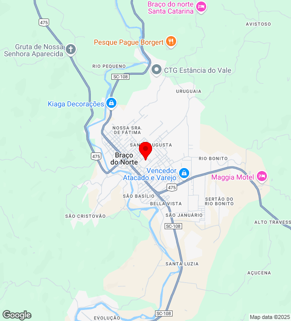 Mapa da localização