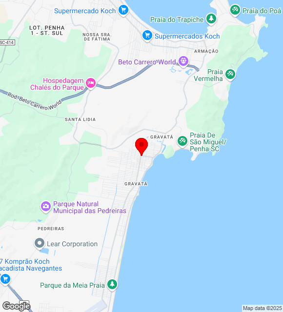 Mapa da localização