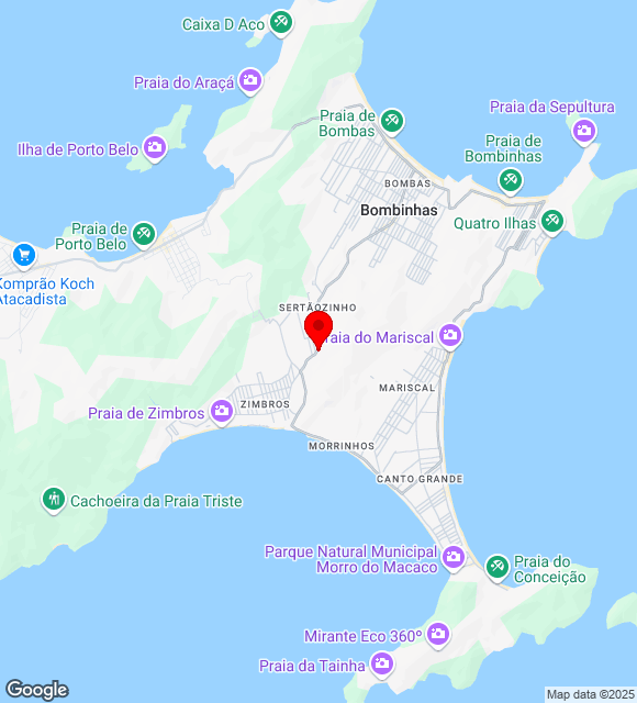 Mapa da localização