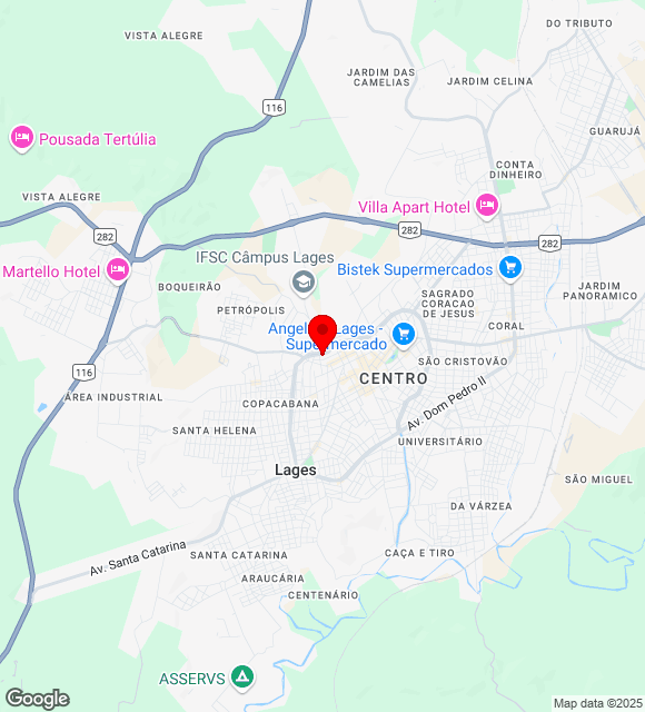 Mapa da localização