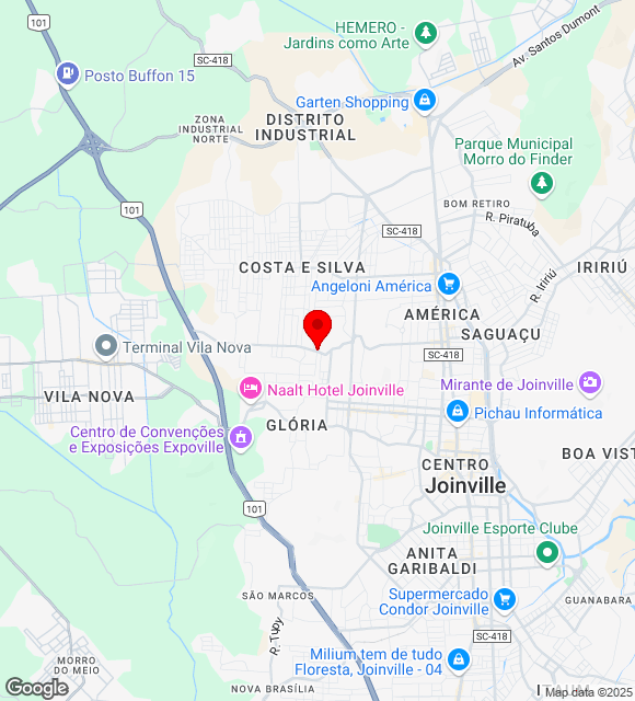 Mapa da localização