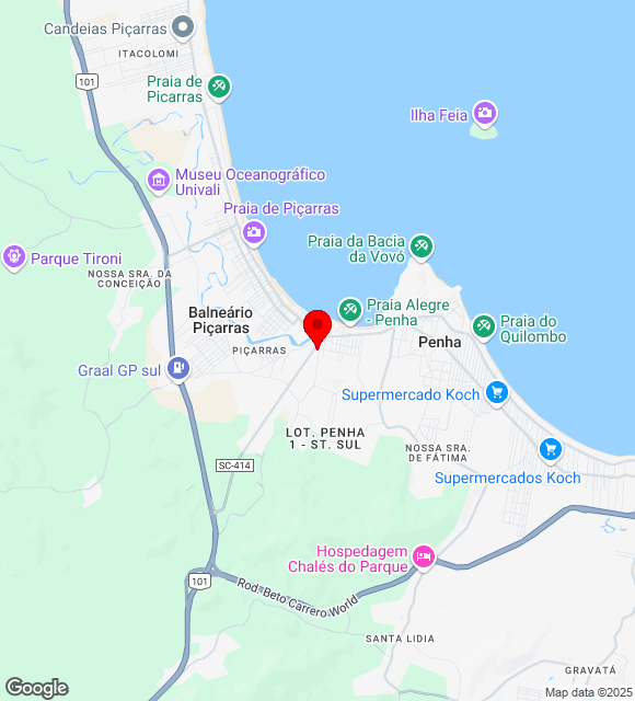 Mapa da localização