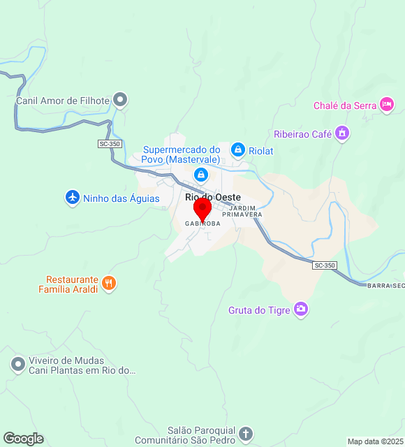 Mapa da localização