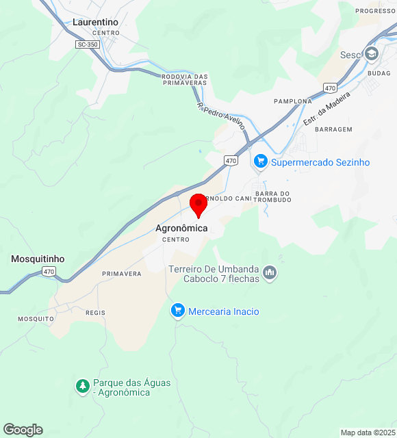 Mapa da localização
