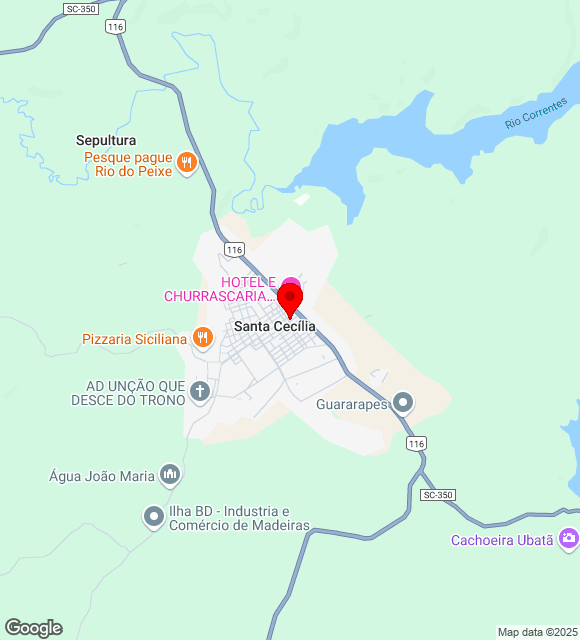 Mapa da localização