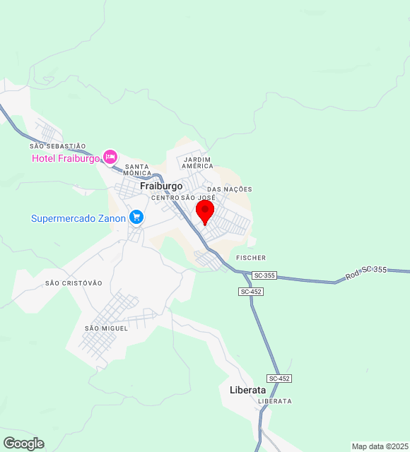 Mapa da localização