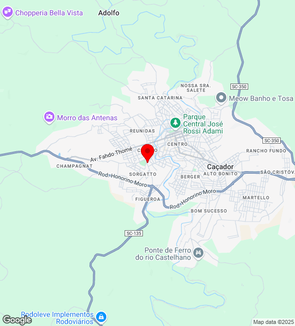 Mapa da localização