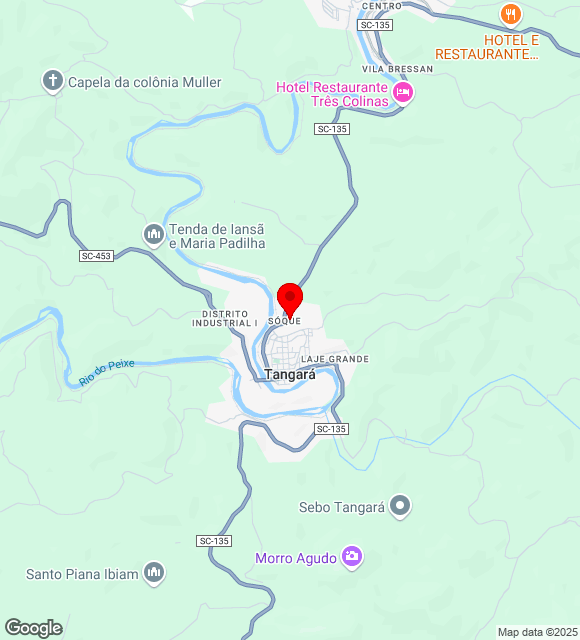 Mapa da localização