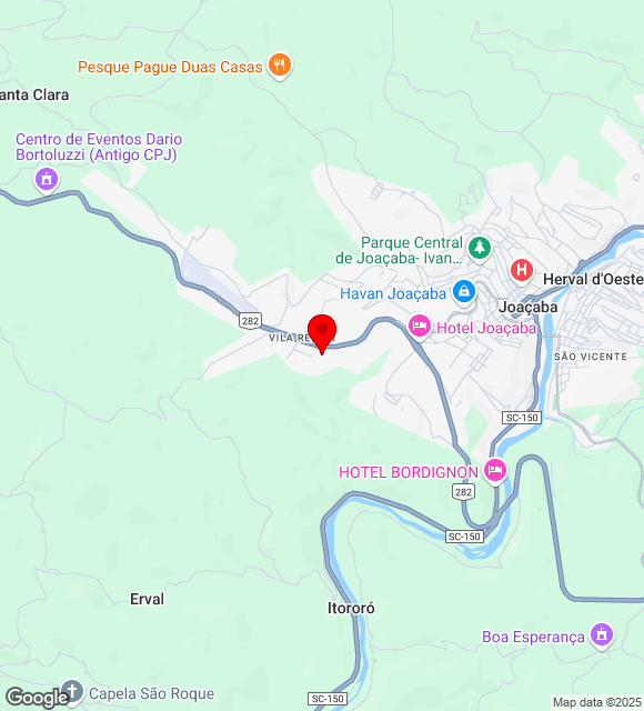 Mapa da localização
