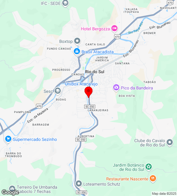 Mapa da localização