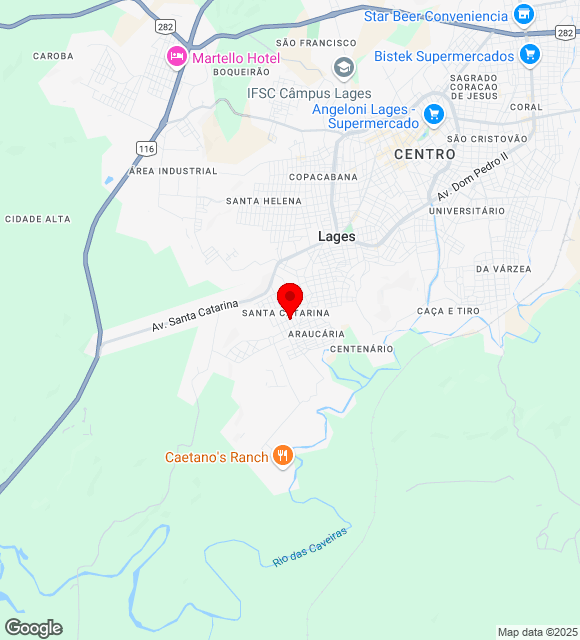 Mapa da localização
