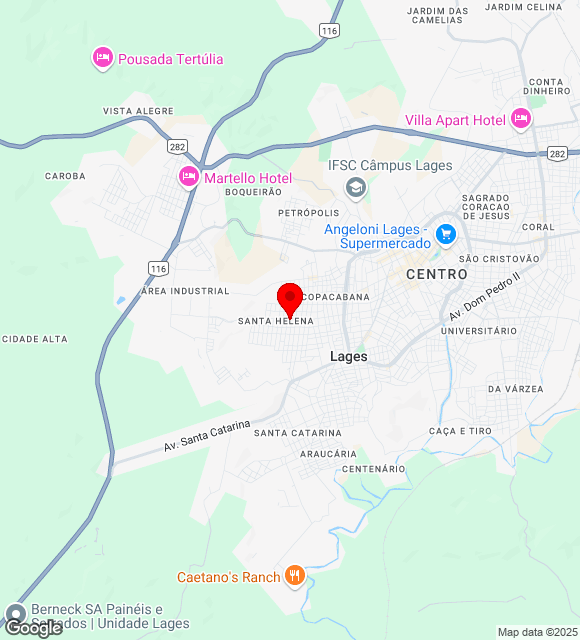 Mapa da localização