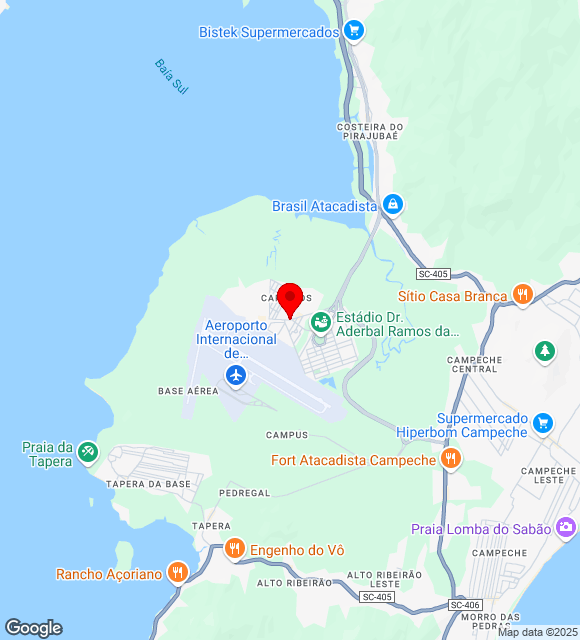 Mapa da localização