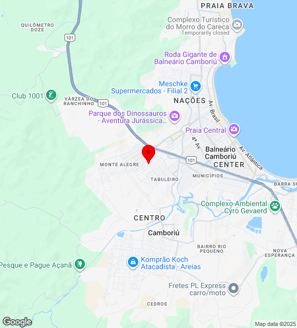 Mapa da localização