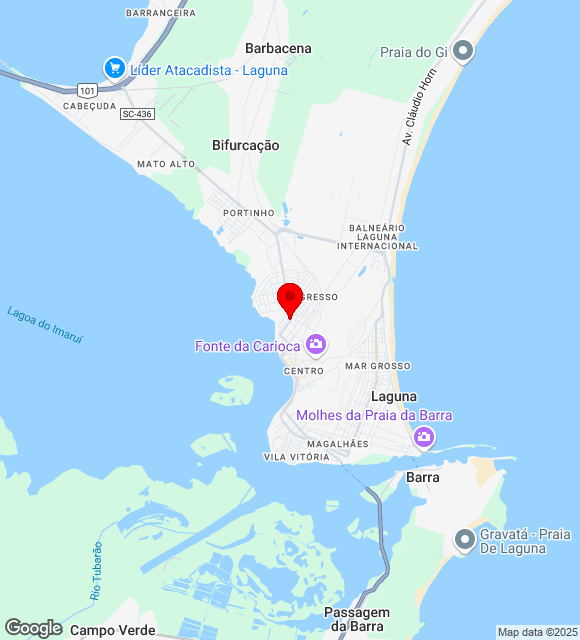 Mapa da localização