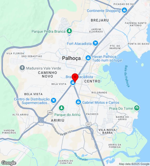 Mapa da localização