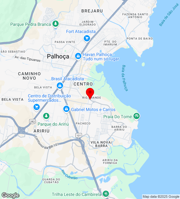 Mapa da localização