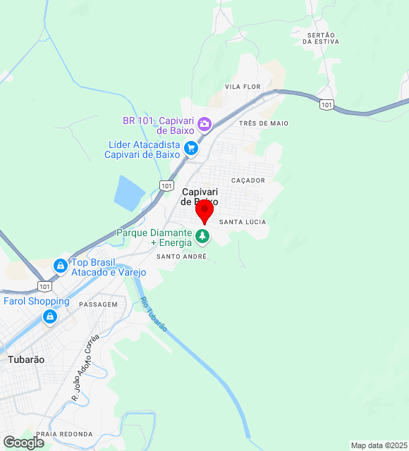 Mapa da localização