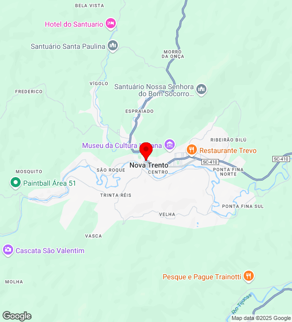 Mapa da localização