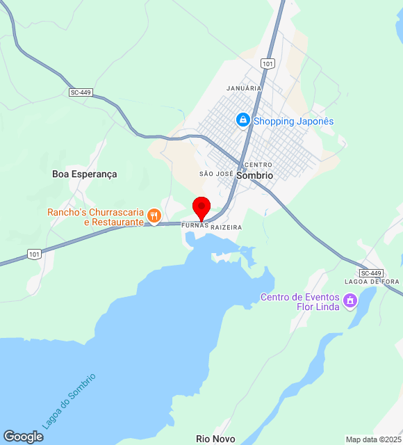 Mapa da localização