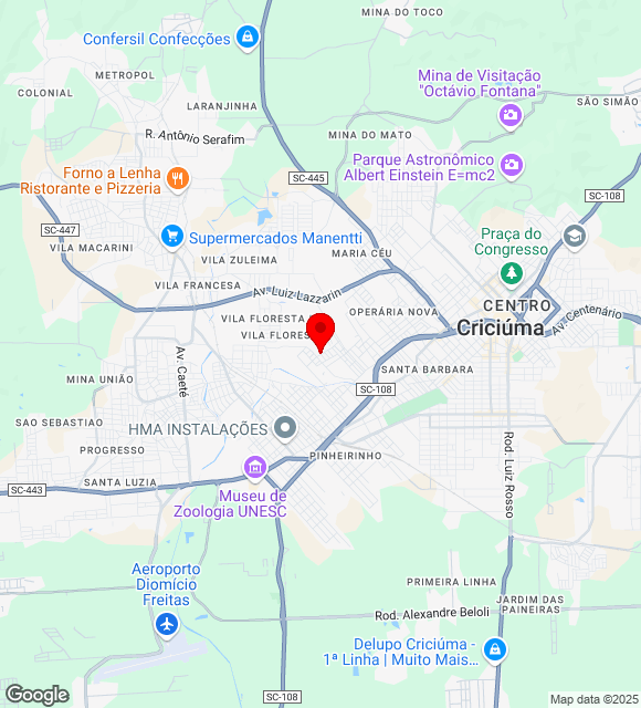 Mapa da localização