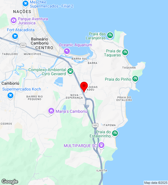Mapa da localização