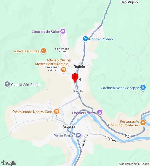 Mapa da localização