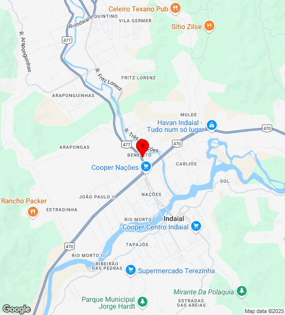 Mapa da localização