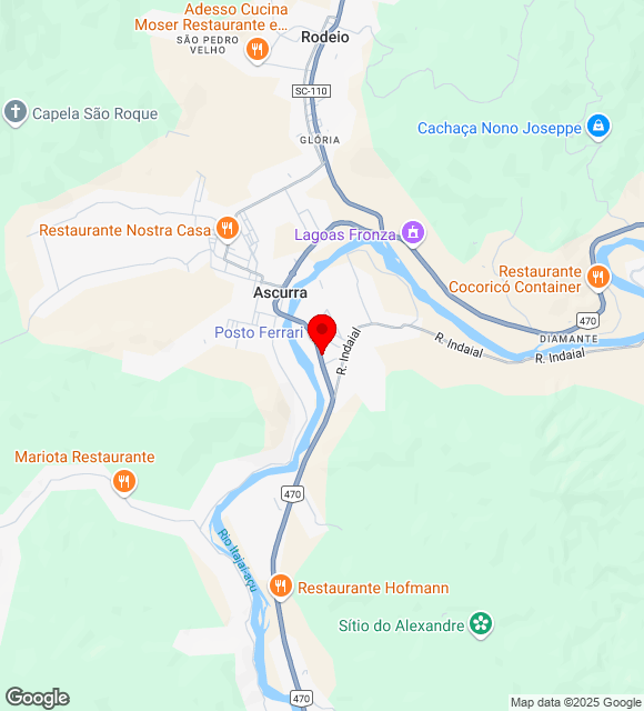 Mapa da localização