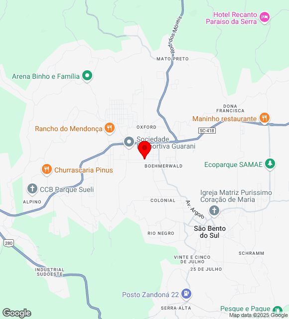 Mapa da localização