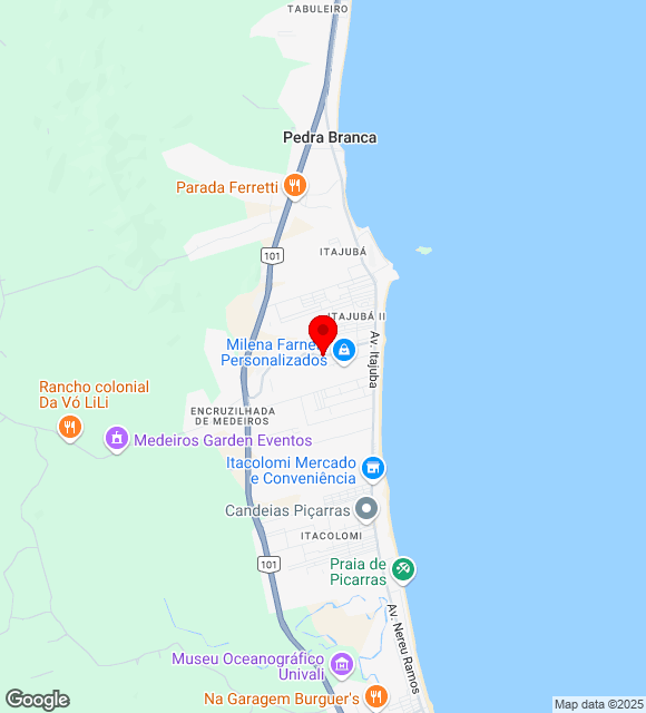 Mapa da localização