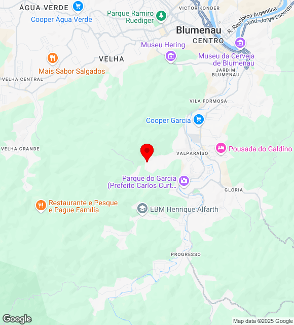 Mapa da localização