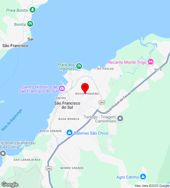 Mapa da localização