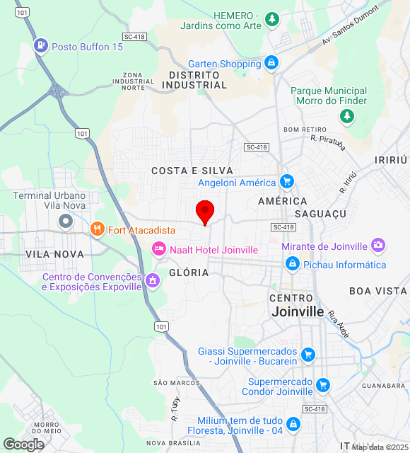 Mapa da localização