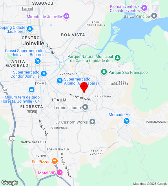 Mapa da localização