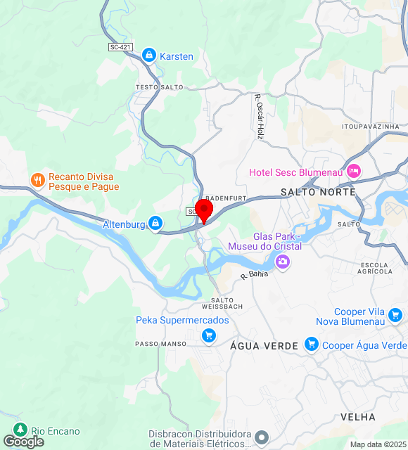 Mapa da localização