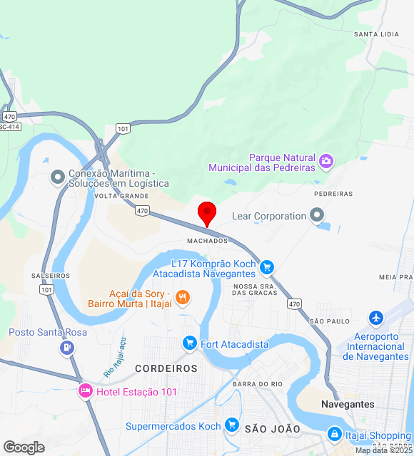 Mapa da localização