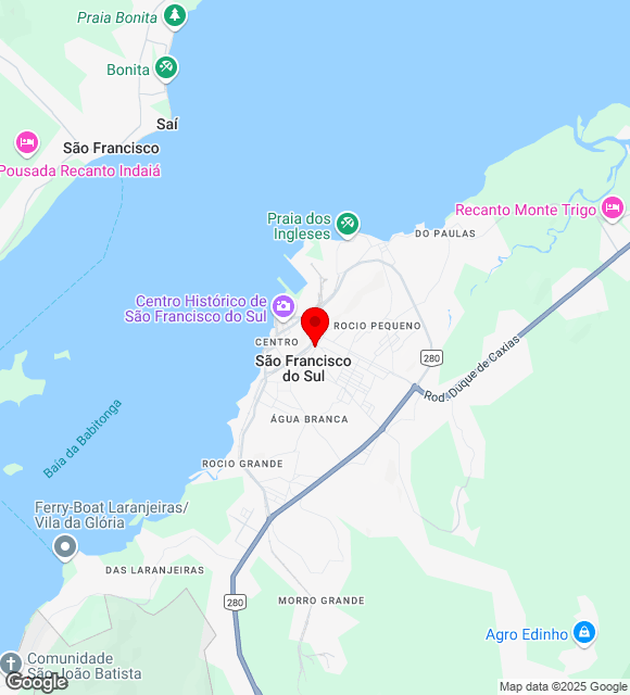 Mapa da localização