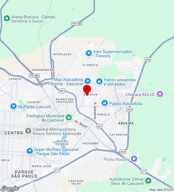 Mapa da localização