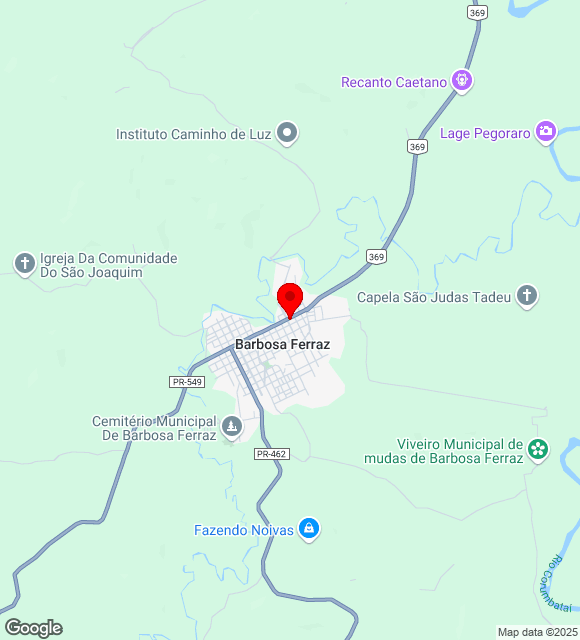 Mapa da localização