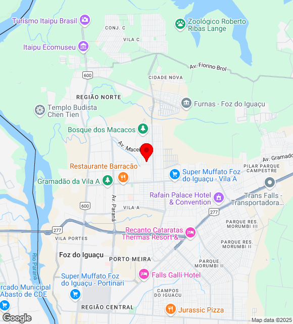 Mapa da localização