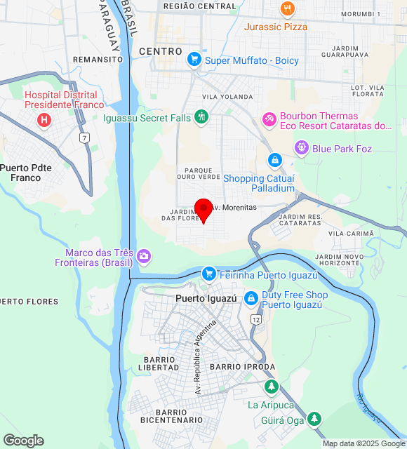 Mapa da localização