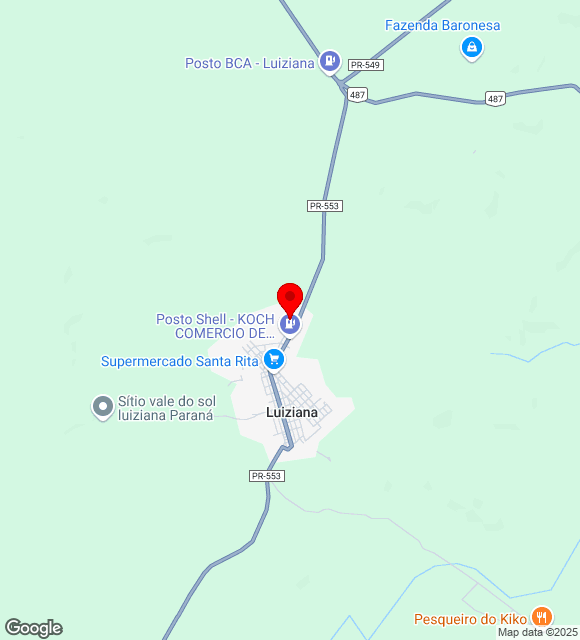 Mapa da localização